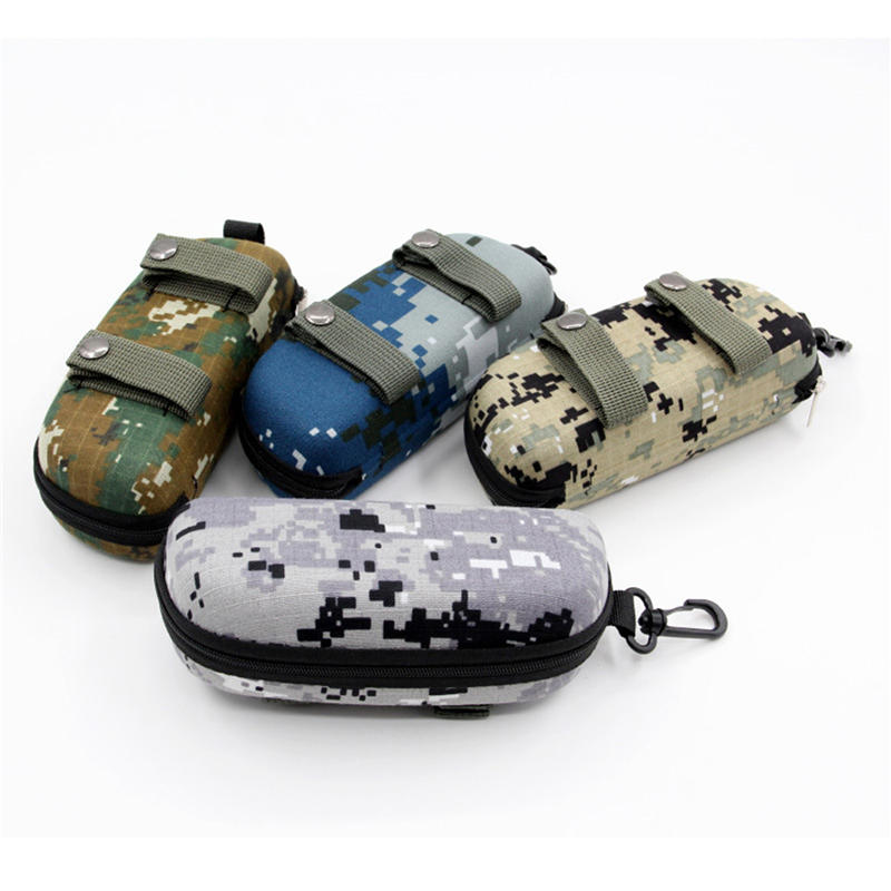 Sports Equipment Cabinet - Camouflage Glasses Box with Hook Zipper