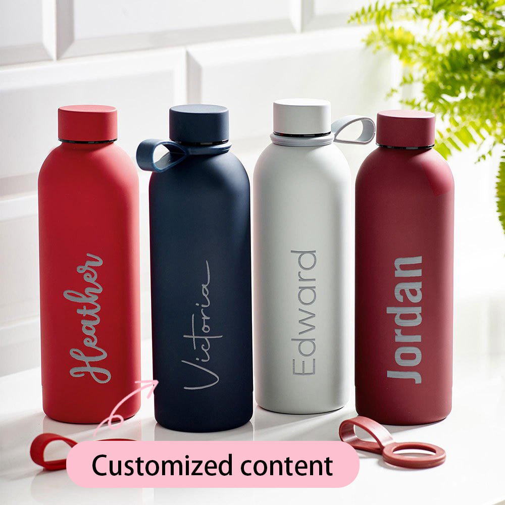 Sports Equipment And Names - Personalized Engraved Name Stainless Steel Water