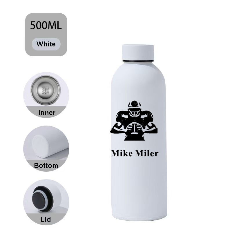 Sports Equipment And Names - 750ml Custom Logo Name Thermos Large
