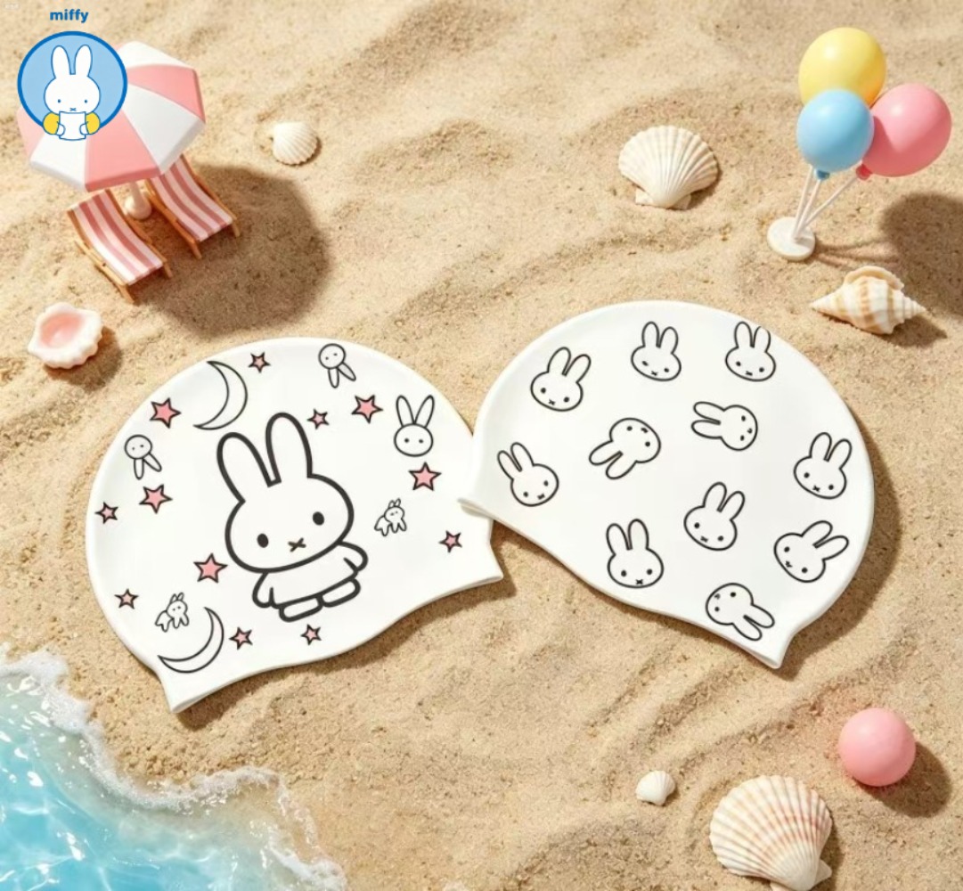 Kawaii Miffy New Cute Silicone - đánh giá và giá Swim Cap Silicone