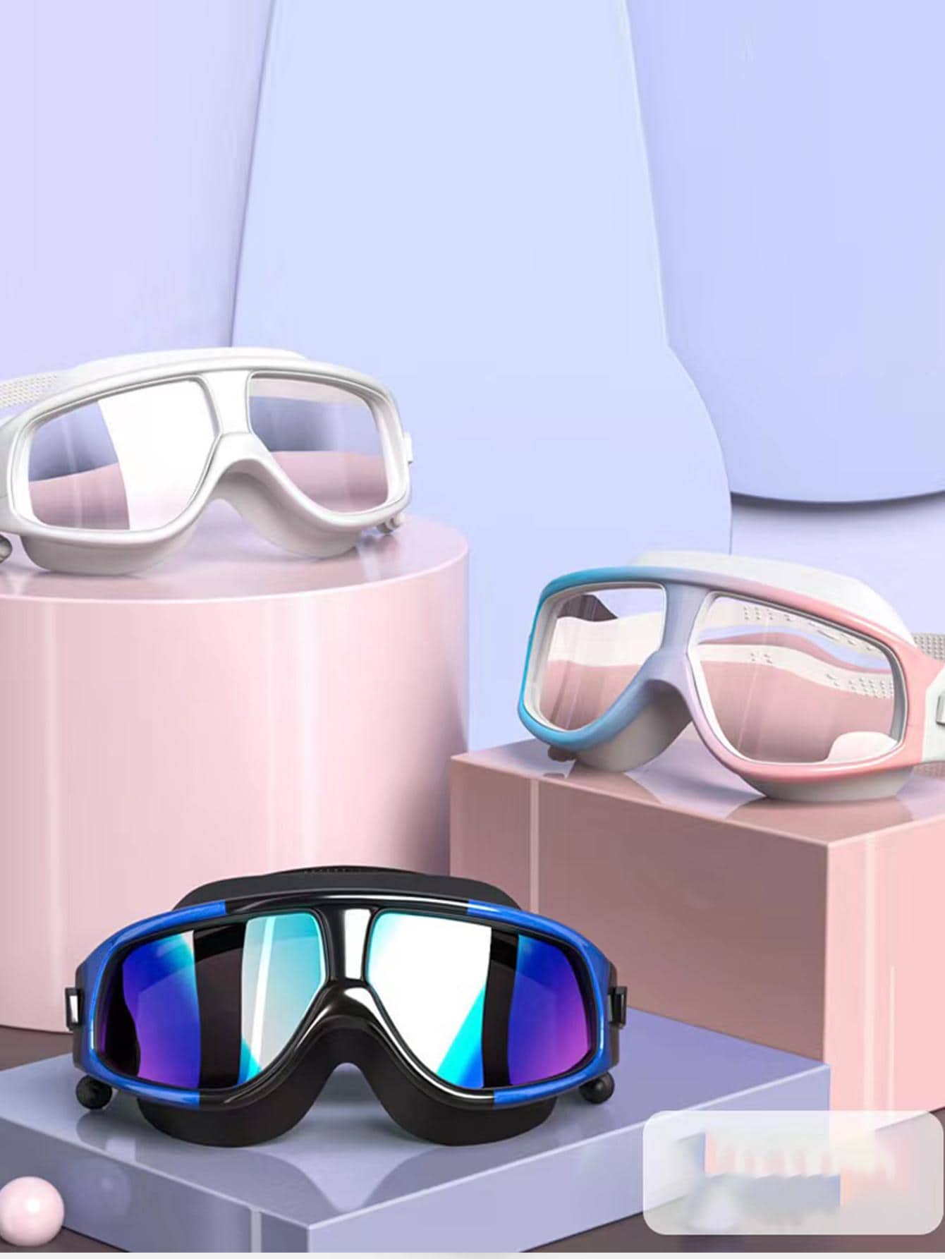 Professional Swimming Goggles  - đánh giá và giá Swim Cap Silicone
